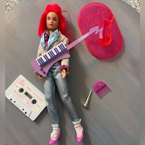 1985 Jem and the Holograms Kimber Doll Trulu Outrageous